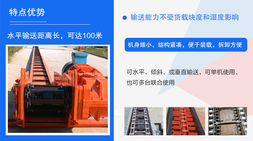 可多點進料、多點卸料、能反向運行，機殼密封性好，無粉塵污染