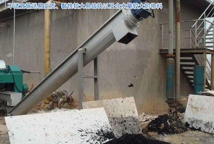 U型螺旋輸送機(jī)主要用于輸送小顆粒狀、粉狀、小塊狀物料，不適宜輸送易變質(zhì)、黏性較大易結(jié)塊以及含水量較大的物料。